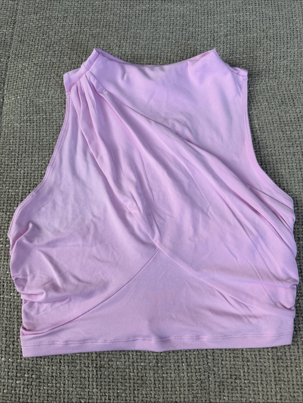 FP Movement by Free People Lilac High-Neck Twist Crop Tank
